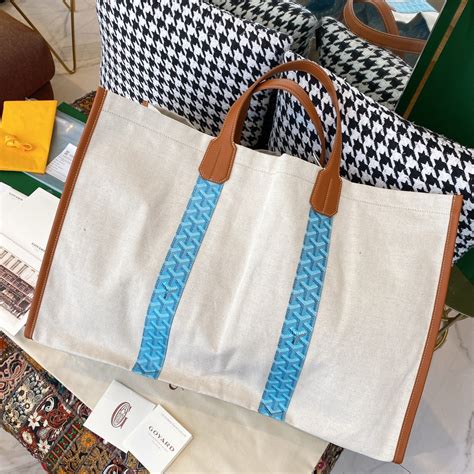 goyard st tropez bag|Goyard Mediterranee St. Tropez Reversible Tote Toile Canvas .